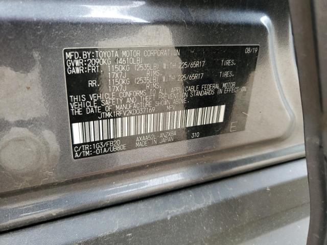 JTMK1RFV2KD037169 Toyota RAV4 LE