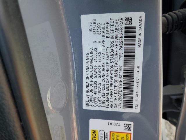 2HGFE1F91RH311907 Honda CIVIC TOUR