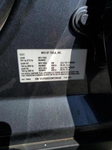5YJYGDEE2MF296446 Tesla Model Y