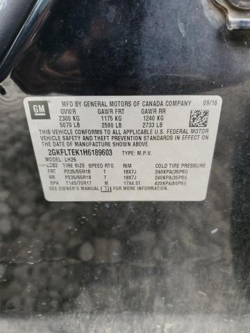 2GKFLTEK1H6189603 GMC TERRAIN SL