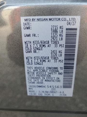 5N1DL0MM0HC545563 Infiniti QX60