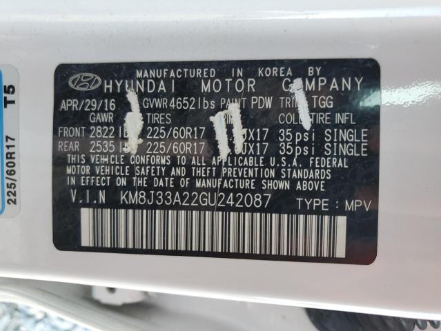 KM8J33A22GU242087 Hyundai TUCSON LIM