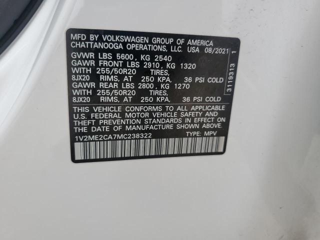 1V2ME2CA7MC238322 Volkswagen ATLAS CROS