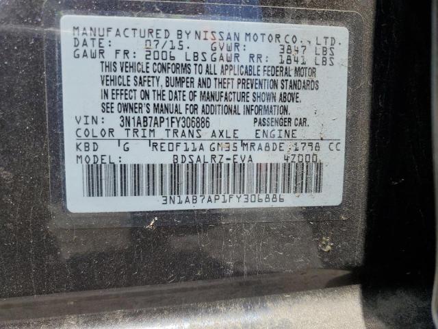3N1AB7AP1FY306886 Nissan 2015