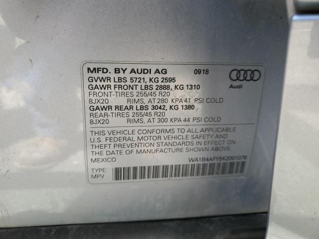 WA1B4AFY5K2001078 Audi 2019