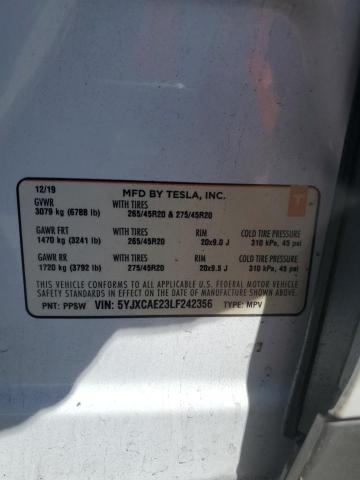 5YJXCAE23LF242356 Tesla 2020