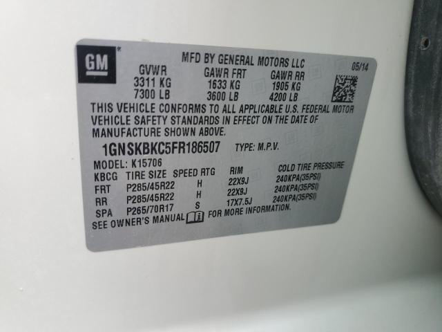 1GNSKBKC5FR186507 Chevrolet TAHOE K150