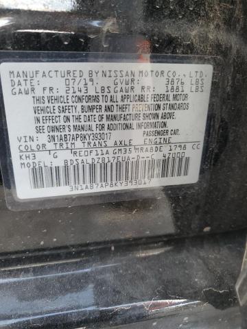 3N1AB7AP8KY393017 Nissan Sentra