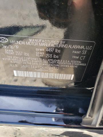 5NPE34AF0KH769322 Hyundai gdi theta-ii