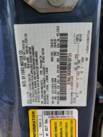 3LN6L5KU4KR610755 Lincoln MKZ