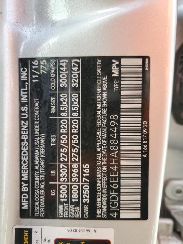 4JGDF6EE4HA884498 Mercedes-Benz m276