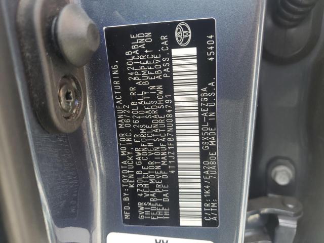 4T1JZ1FB7NU084791 Toyota 2gr-fks