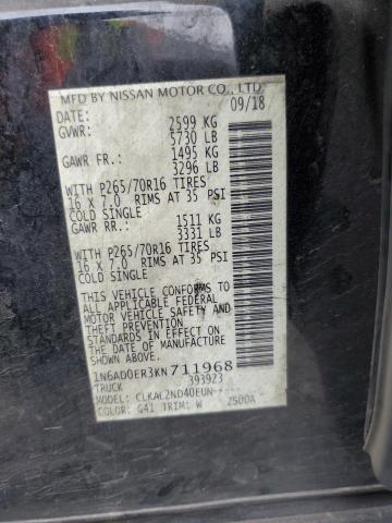 1N6AD0ER3KN711968 Nissan 2019