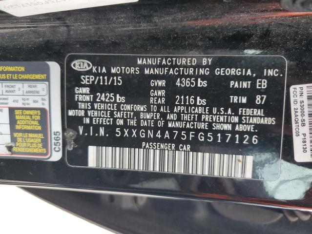 5XXGN4A75FG517126 KIA OPTIMA EX