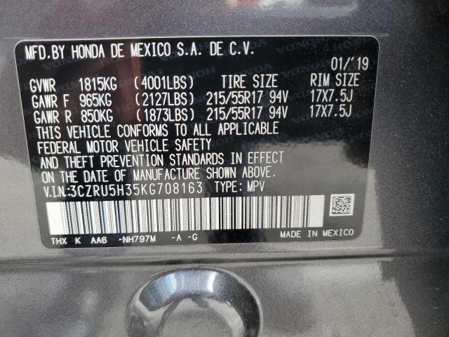 3CZRU5H35KG708163 Honda HR-V LX