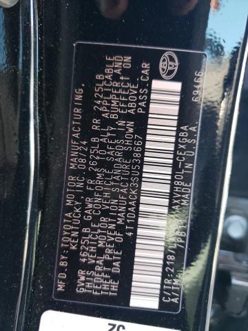 4T1DAACK3SU538667 Toyota CAMRY XSE