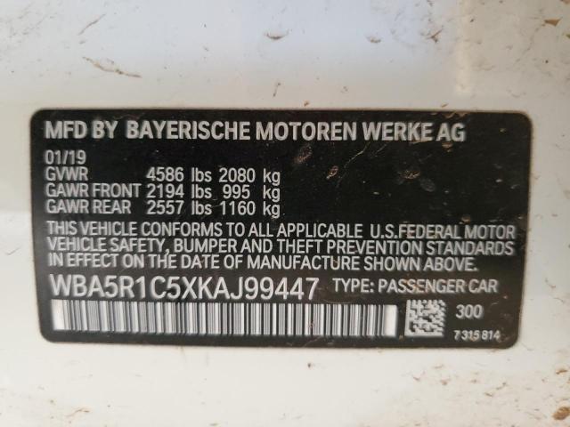 WBA5R1C5XKAJ99447 BMW 2019