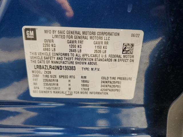 LRBAZLR40ND139383 Buick ENVISION P