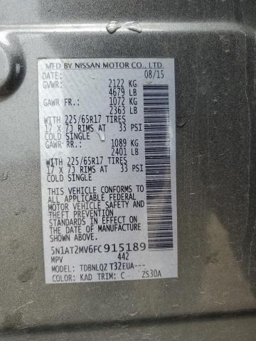 5N1AT2MV6FC915189 Nissan 2015