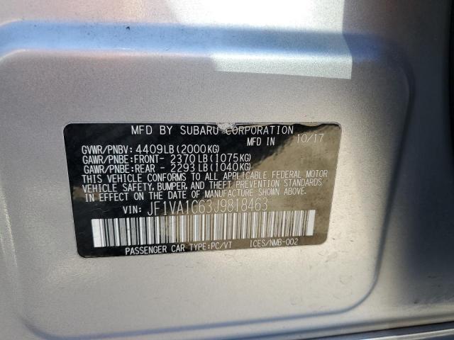 JF1VA1C63J9818463 Subaru dib