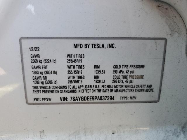 7SAYGDEE9PA037294 Tesla Model Y