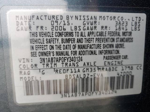 3N1AB7AP0FY340124 Nissan 2015