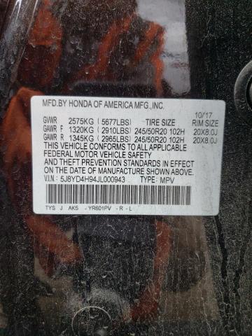 5J8YD4H94JL000943 Acura j35y5