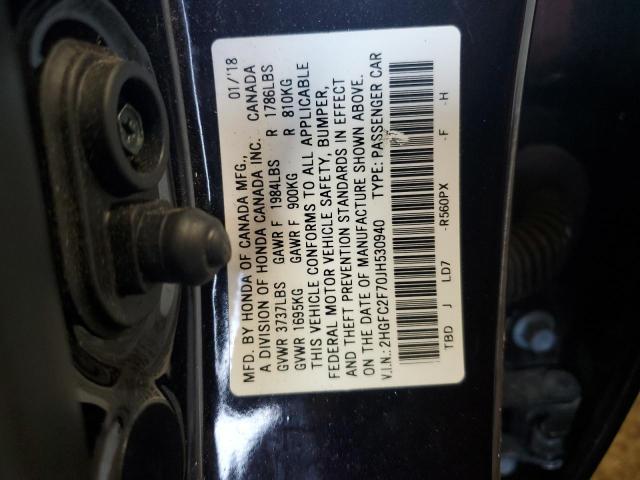 2HGFC2F70JH530940 Honda CIVIC EX