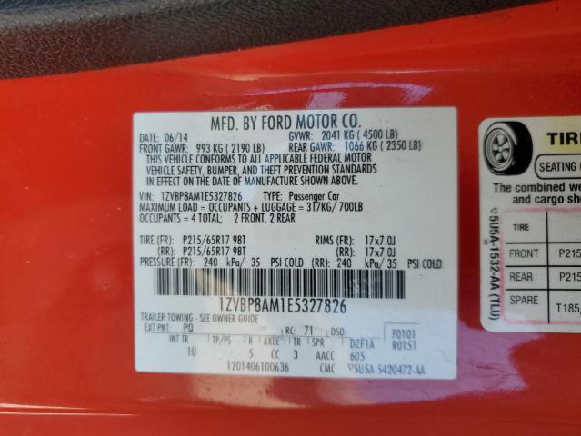 1ZVBP8AM1E5327826 Ford 2014