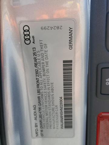 WAUANAF45HN026904 Audi A4
