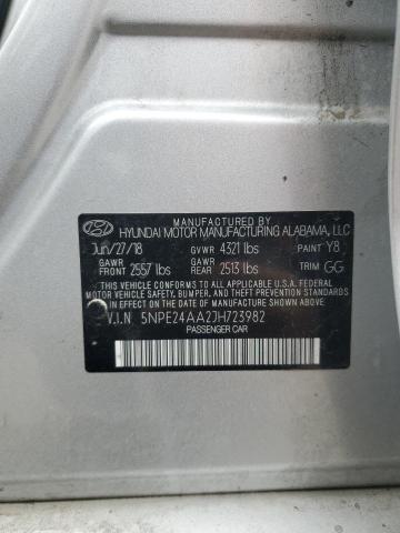5NPE24AA2JH723982 Hyundai SONATA ECO