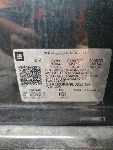 5GAERBKW9LJ221489 Buick ENCLAVE ES