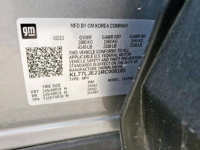 KL77LJE21RC008185 Chevrolet Trax 2rs