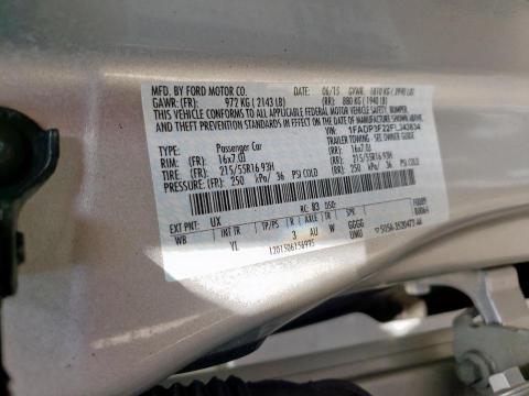 1FADP3F22FL343834 Ford 2015