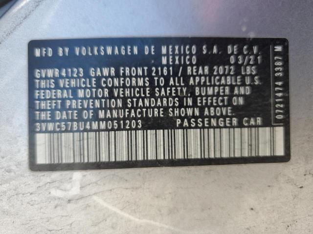3VWC57BU4MM051203 Volkswagen tsi