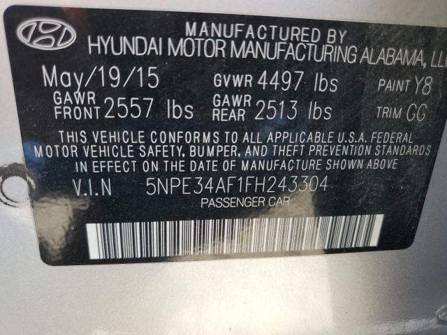5NPE34AF1FH243304 Hyundai Sonata