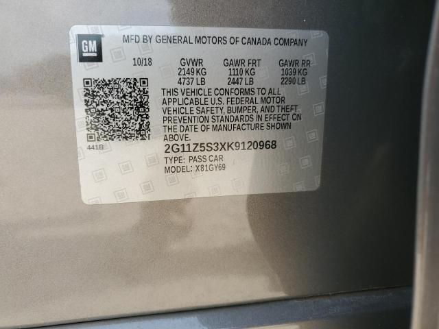 2G11Z5S3XK9120968 Chevrolet IMPALA LT