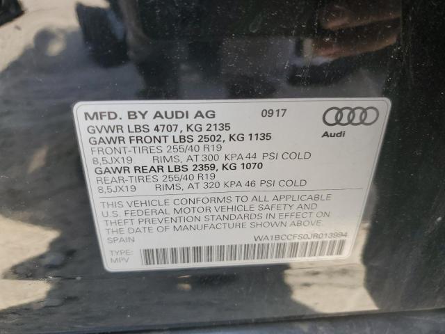 WA1BCCFS0JR013994 Audi Q3