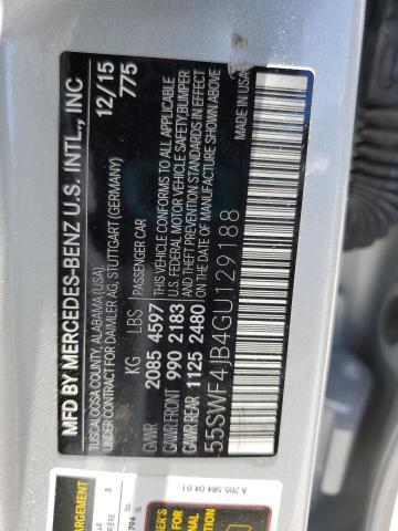 55SWF4JB4GU129188 Mercedes-Benz 2016