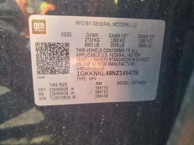 1GKKNKL48NZ145475 GMC lsy