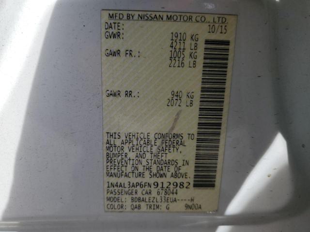 1N4AL3AP6FN912982 Nissan Altima