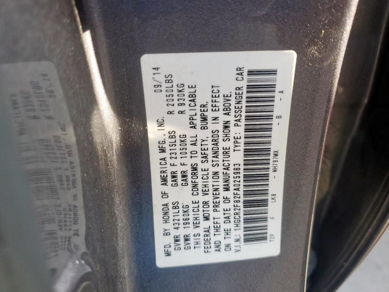 1HGCR2F82FA025983 Honda ACCORD EXL