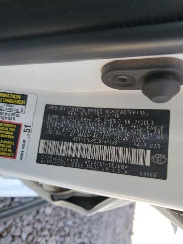 4T1B11HK6JU641936 Toyota CAMRY L