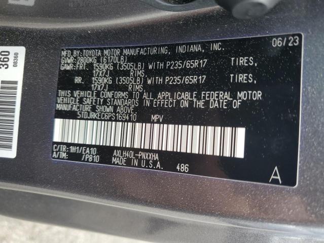 5TDJRKEC6PS169410 Toyota SIENNA XLE