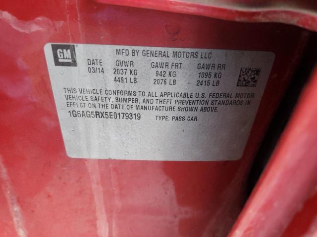 1G6AG5RX5E0179319 Cadillac ATS