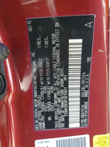 5TDKK3DC6FS615831 Toyota 2gr-fks