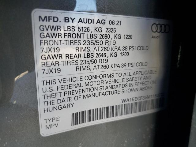WA1EECF35M1153722 Audi 45 tfsi 2.0t