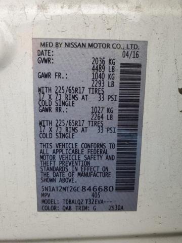 5N1AT2MT2GC846680 Nissan ROGUE S