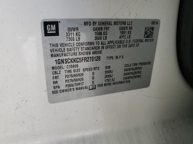 1GNSCKKC5FR270128 Chevrolet SUBURBAN C