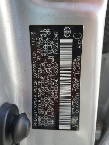 JTDKN3DU9E1765024 Toyota 2zr-fxe+3jm